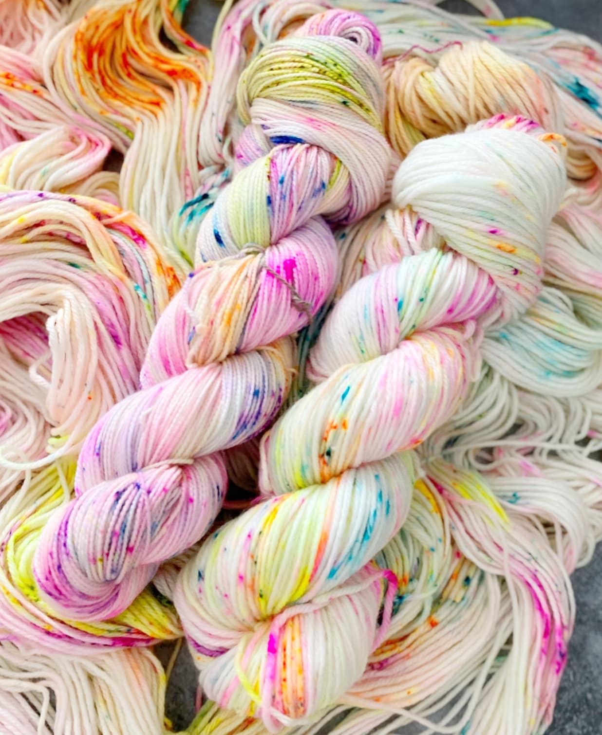 Colour Pop hand dyed yarn, Sock yarn, Dk Yarn, Aran Yarn, Chunky Yarn, Super Chunky Yarn, Sparkle Yarn, 100g, 50g, 20g